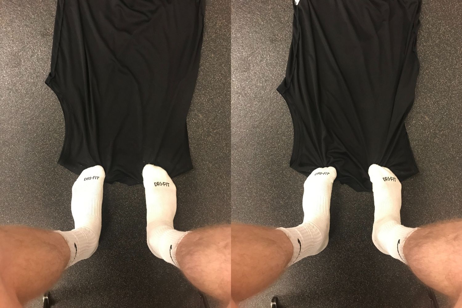 Photo of towel scrunch exercise, Great Coach Ozzy Feet Pic