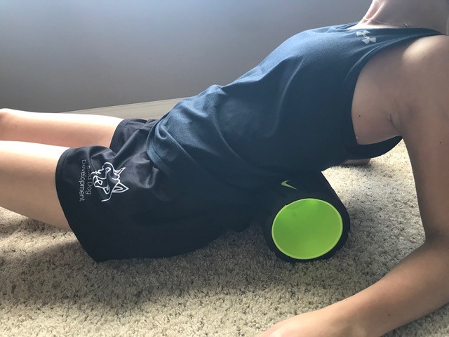 Photo of foam rolling your Back